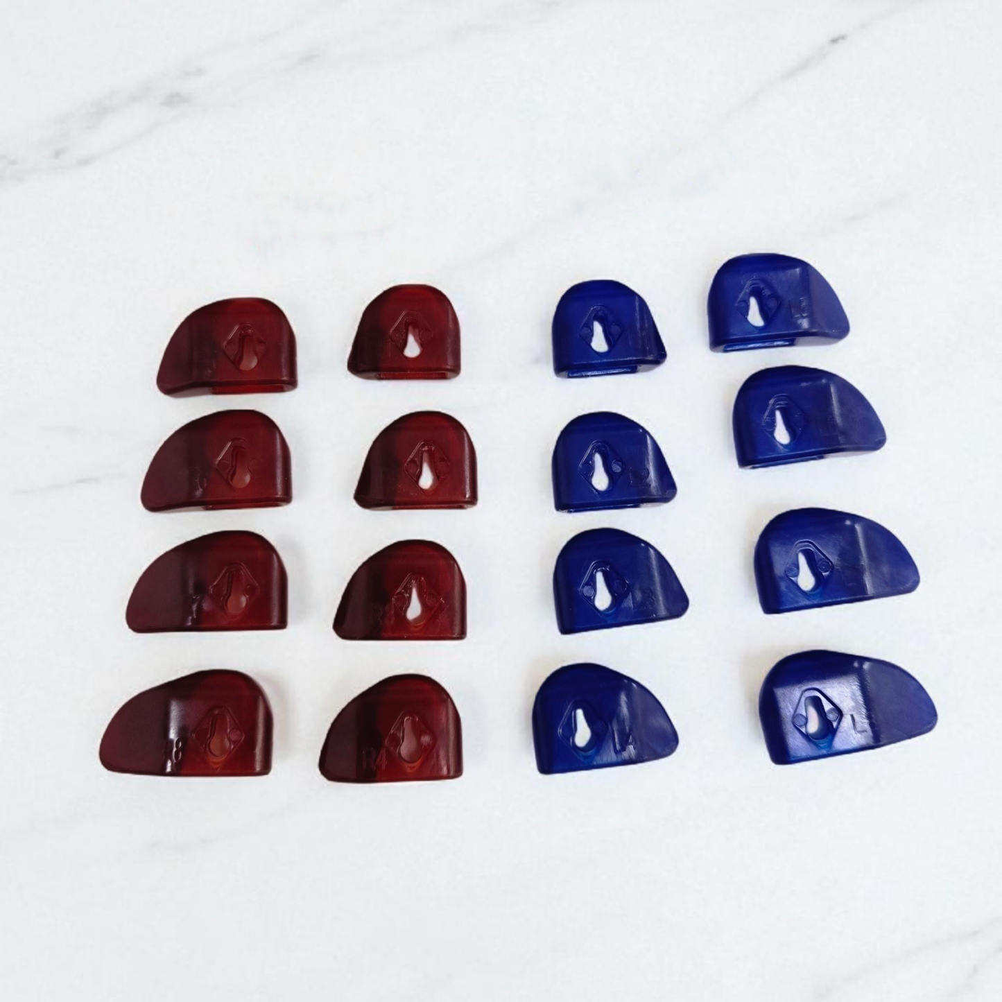 Replacement Aer Dorsal Fins (Compatible with Diamond-Shaped Cross Pins) - 8 Pairs