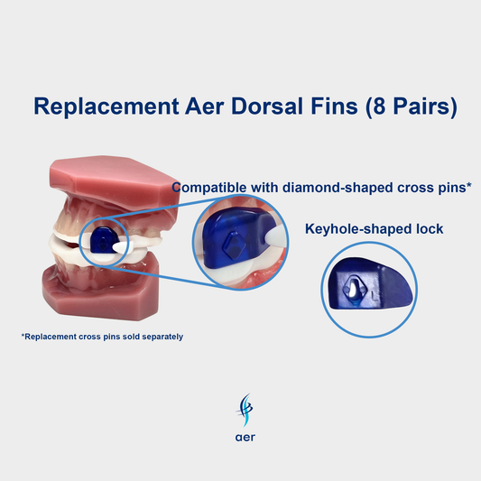 Replacement Aer Dorsal Fins (Compatible with Diamond-Shaped Cross Pins) - 8 Pairs