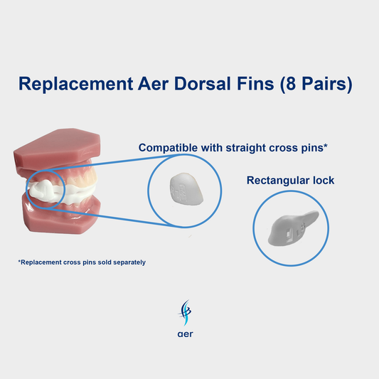 Replacement Aer Dorsal Fins (Compatible with Straight Cross Pins) - 8 Pairs