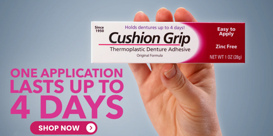 Cushion Grip Thermoplastic Denture Adhesive