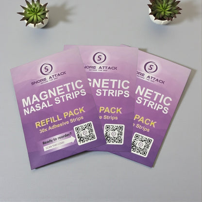 Snore Attack Magnetic Nasal Strips - Refill Pack